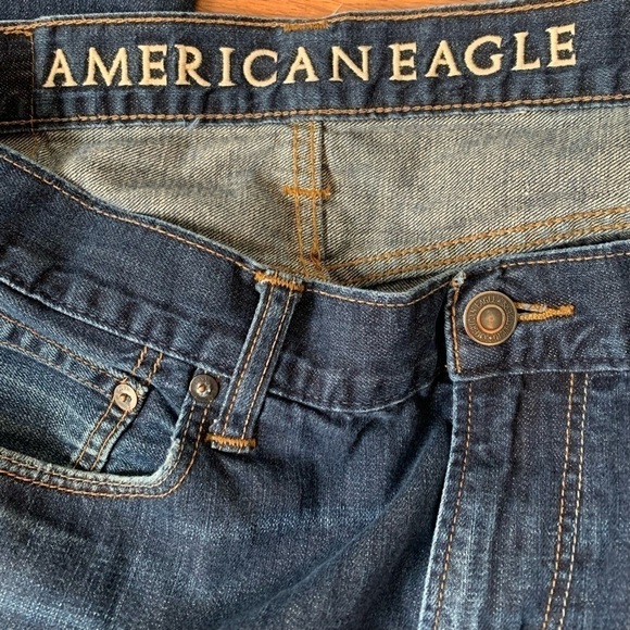 VINTAGE AMERICAN EAGLE Original Straight Medium Wash Jeans size 32 x 32 - Picture 9 of 13